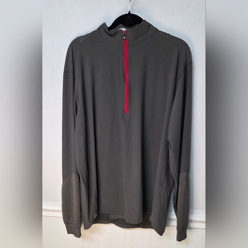 FootJoy Hyperflex Gray Golf Pullover Windbreaker 1/4 Zip Men's XL Gray